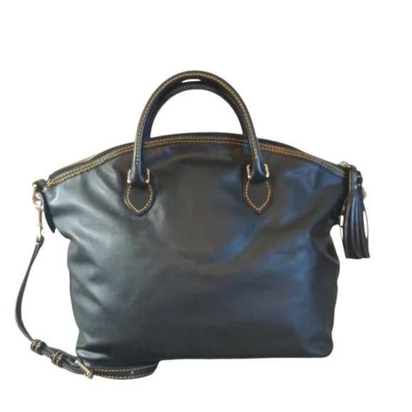 Dooney & Bourke Black Crossbody Satchel Shoulder Bag